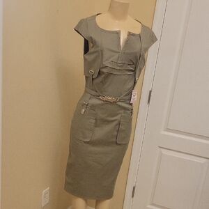 Byron Lars Olive Green Dress